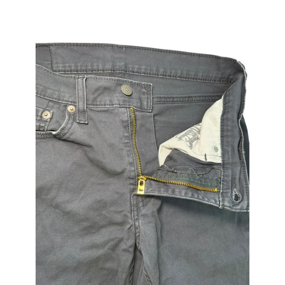 Levi's 514 Straight Fit Jeans Mens W30 L32 Gray Denim Pants - Picture 3 of 9